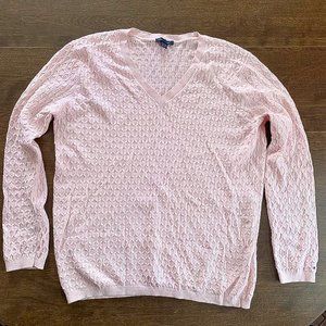 Tommy Hilfiger Light Pink Cotton Sweater XXL